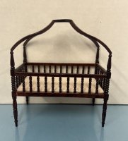 (image for) Jenny Lind Walnut Crib with Canopy