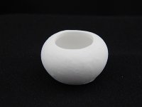 (image for) Unglazed White Flower Pot