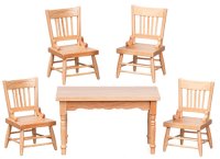 (image for) Oak Kitchen Table and Chairs