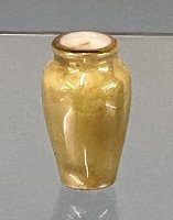 (image for) Small Yellow Ginger Jar Vase w/Iridescent Glaze