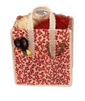 (image for) Red and White Sewing Bag