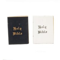 (image for) One black and one white Bible