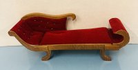 (image for) Vintage Victorian Sled Chaise Lounge