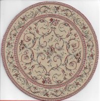 (image for) Woven Round Carpet with Finished Back