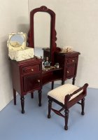 (image for) Ladies Mahogany Dresser and Stool