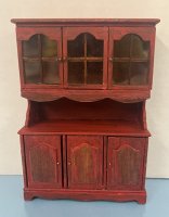 (image for) Red Painted China Cabinet