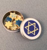 (image for) Star of David Cookies in Tin