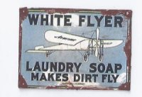 (image for) Tin Sign White Flyer