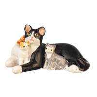 (image for) Cat W/Kittens/Black/White