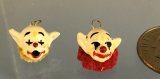 Vintage Set of Clown Head Ornaments