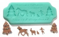 (image for) 1:12 Gingerbread Village Folk Mold