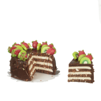 (image for) Chocolate Cake w/1 Slice