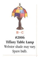 (image for) Tiffiany Lamp Antique BR 12 Volt