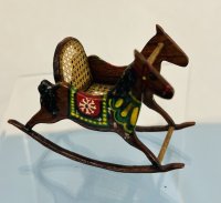 (image for) Rocking Horse with caned seat and backrest