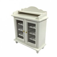 (image for) White Glazed Wine Cupboard