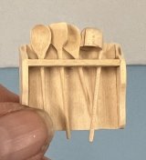(image for) Wood Cooking Utensil Rack