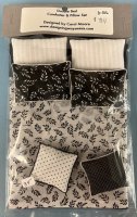 (image for) Double Comforter and Pillows in Black and White