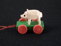 (image for) Wooden Pig Pull Toy