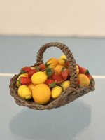 (image for) Handmade Basket Filled with Strawberries, Lemons, and Oranges