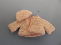 (image for) Knitted Soft Pink Sweater and Hat