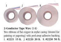 (image for) 2-Conductor Tape Wire (I-K) 15 ft