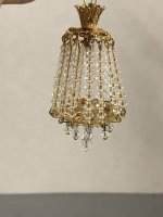 (image for) Large Tapered Crystal Chandelier