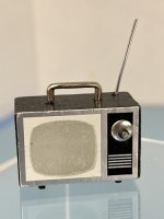 (image for) Portable TV with Handle and Antenna