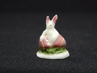 (image for) Porcelain Bunny and Egg by Ron Benson