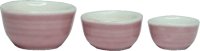 (image for) 3 Pc Pink Ceramic Bowl Set