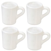 (image for) Small White Mugs Set, 4Pc