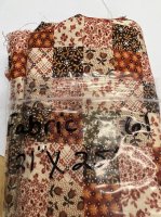 (image for) Cotton Patchwork Quilt Fabric in Fall Colors