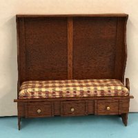 (image for) Walnut Highback Settee