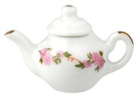 (image for) Teapot/Wht/Pnk/Floral