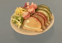 (image for) Plate with Prawns and Melons