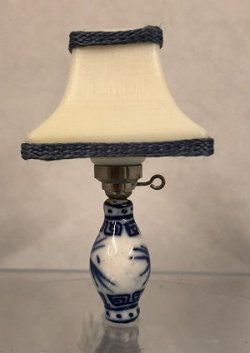 Blue and White Table Lamp