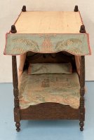 (image for) Canopy Bed with Oriental Designed Fabric