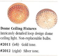 (image for) Dome Ceiling Fixture - Silver