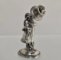 (image for) Late 19th Century Candlestick Style Sterling Telephone Charm