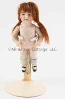 Antique Doll with Auburn Pigtails and Mary Janes