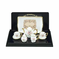 (image for) Tea Set with Classic Rose Design