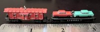 (image for) 2001 Lionel Car Carrier and Caboose Hallmark Miniature Series