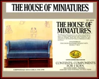 (image for) House of Miniatures Furniture Kit #40015 X-Acto Chippendale Sofa