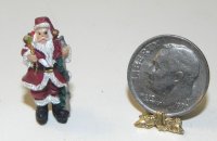 Tiny One Inch Santa Figurine