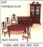 (image for) 1/24th Bespaq "Rathbun" Dining Set