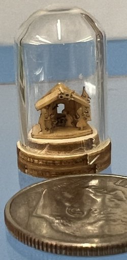 Tiny Nativity in a dome