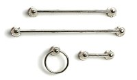 (image for) Towel Rack Set, Chrome, 4Pc