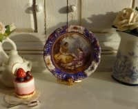 (image for) French Sèvres Romantic Cabinet Plate