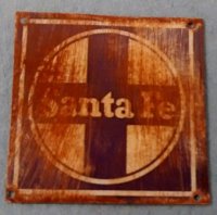 (image for) Tin sign Santa Fe