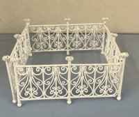 (image for) White Wire Decorative Fencing