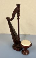 (image for) Mahogany Harp and Stool